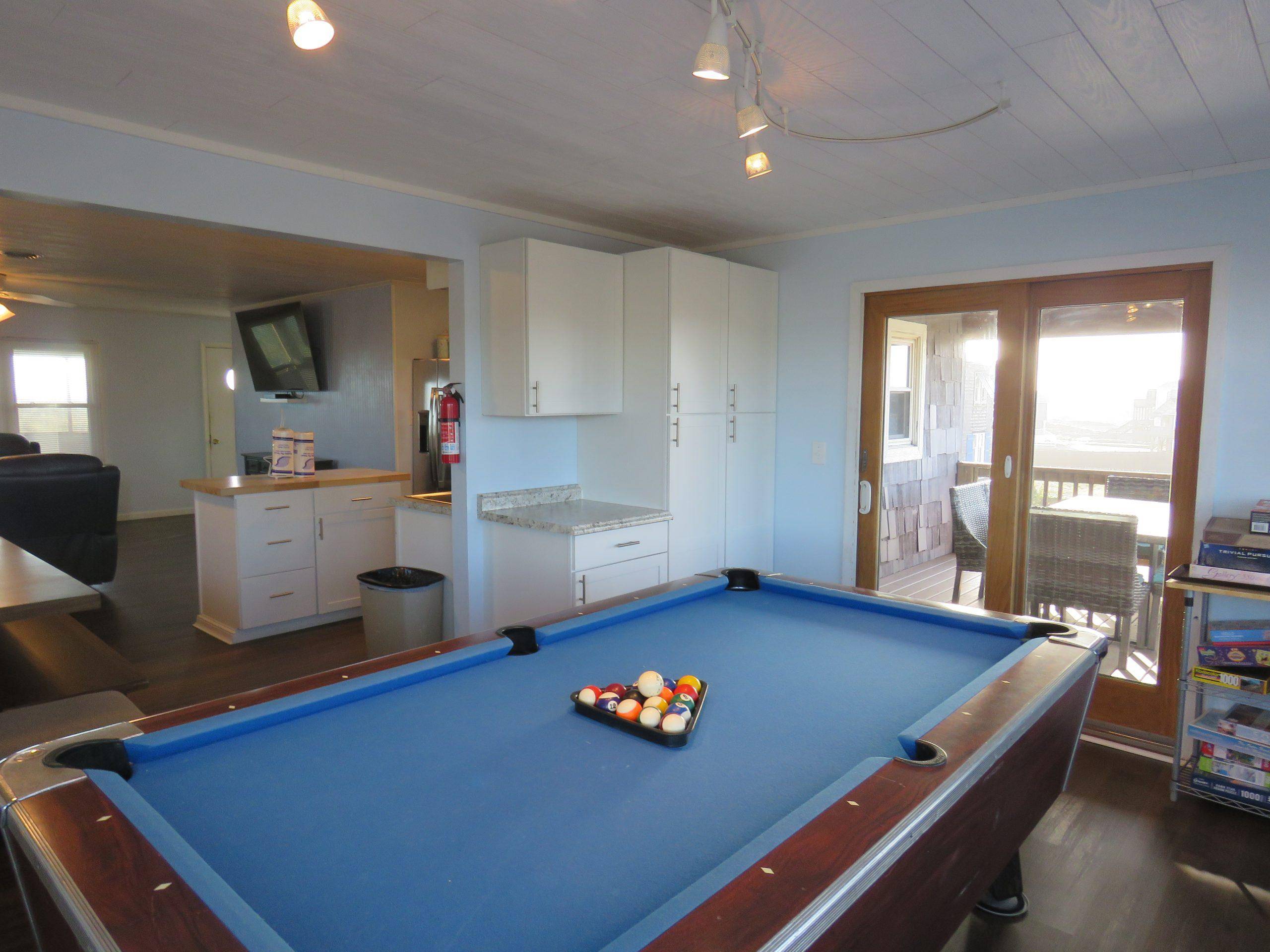 Pool table and game room