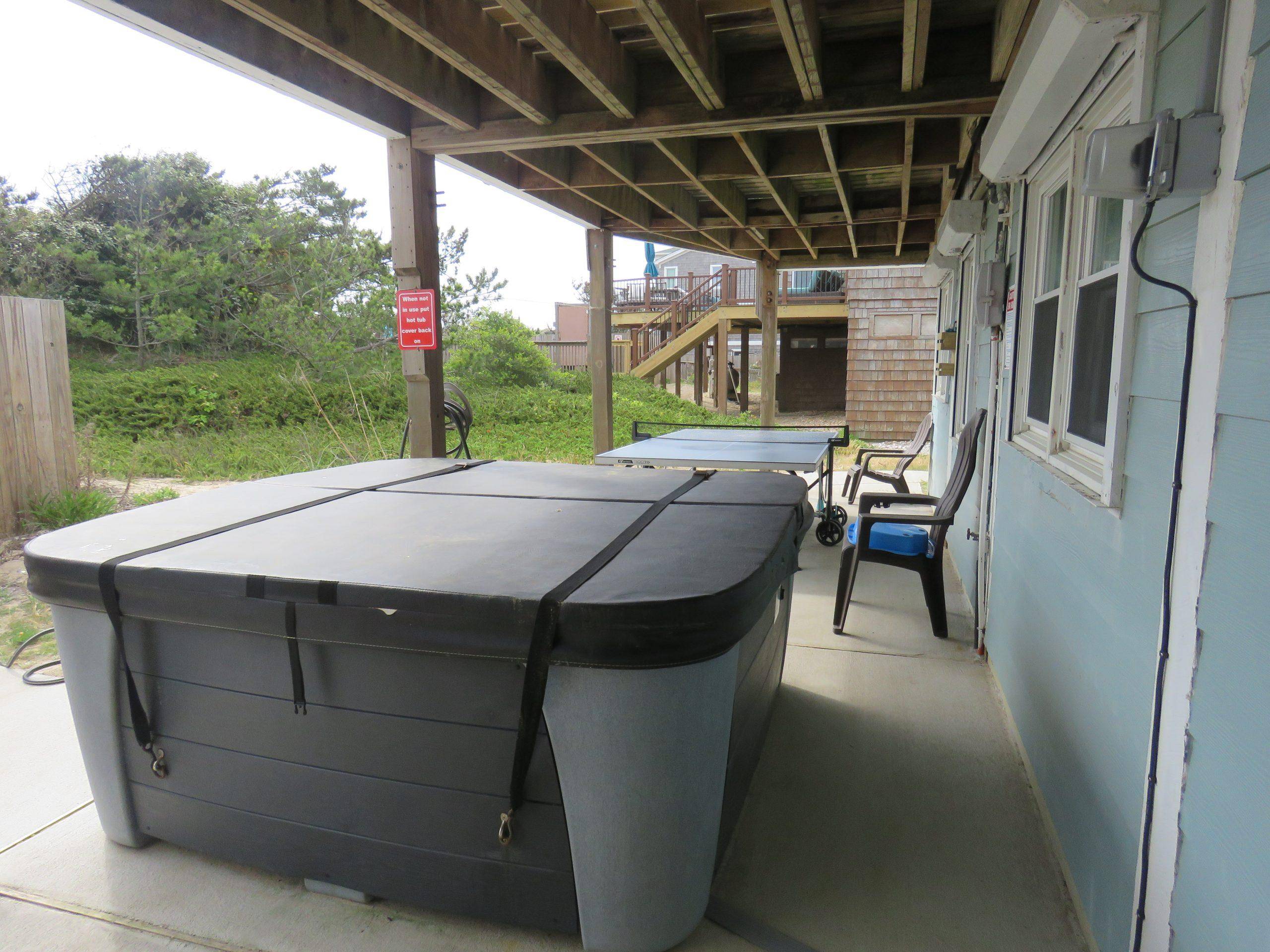 Take a soak in the hot tub