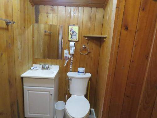 "The Loft" full bathroom has a hair dryer 